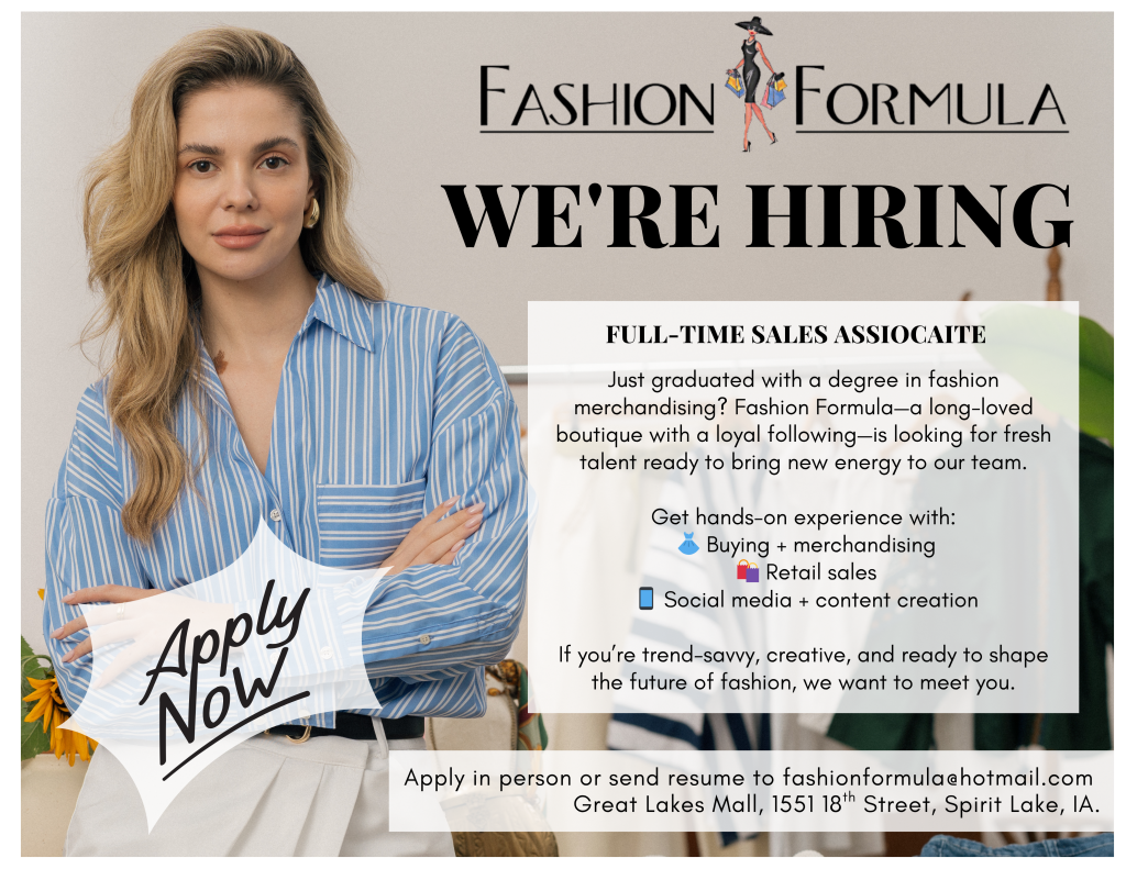Were Hiring Flyer 11 × 8.5 in