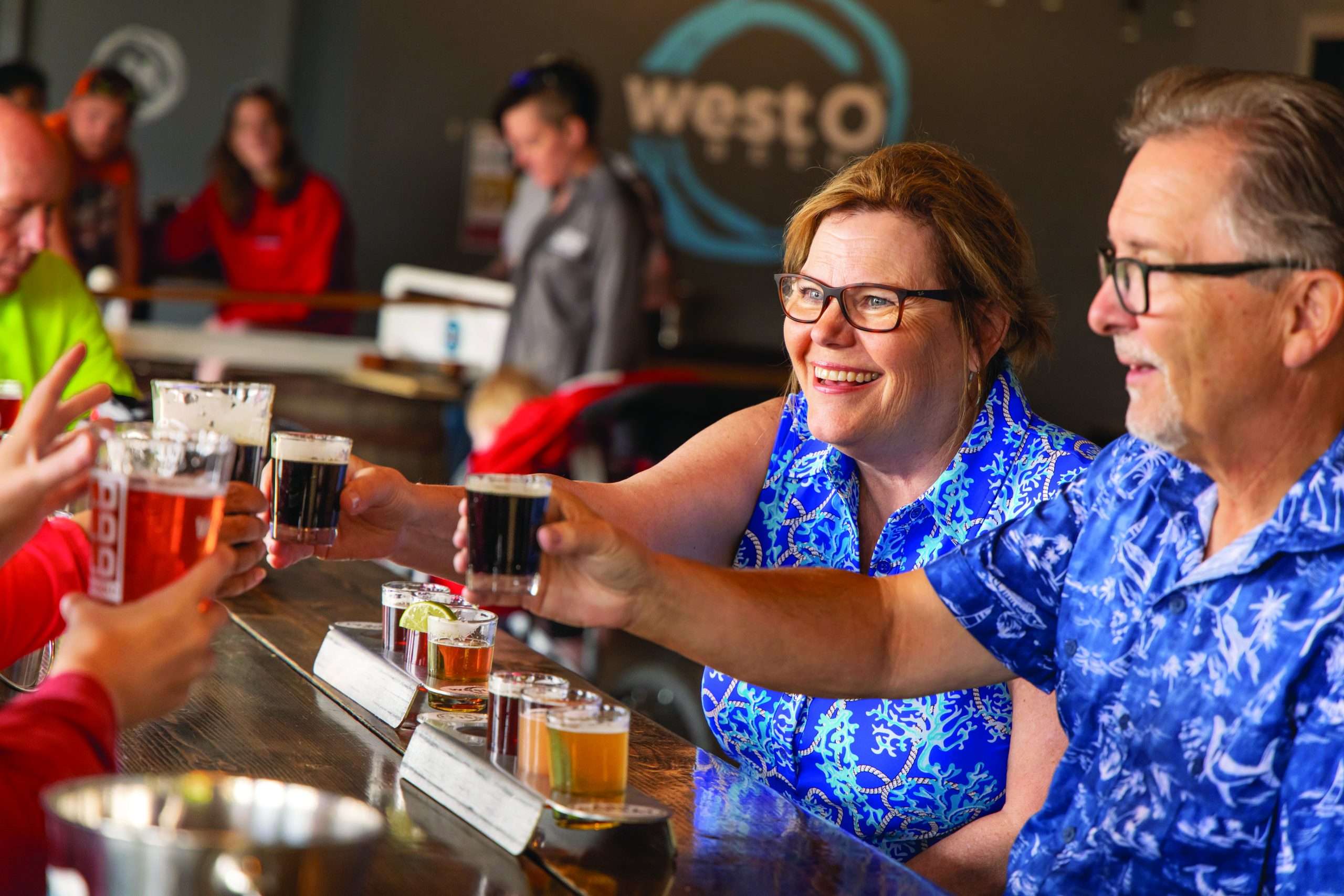 Couple at West O West O Brewery