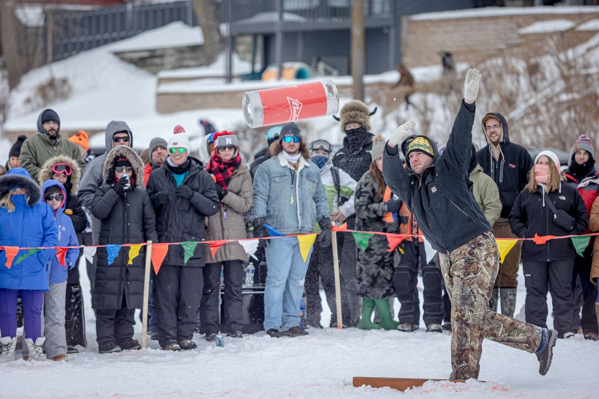 Keg Toss Competition