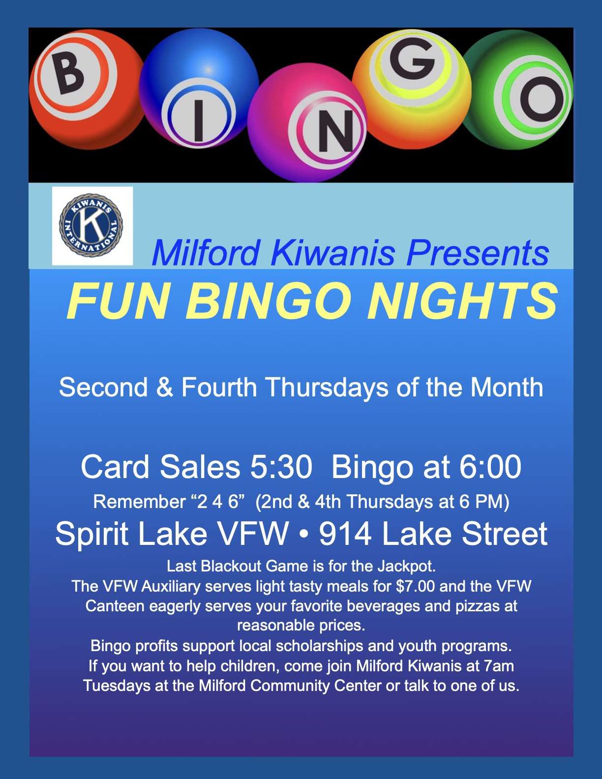 Milford Kiwanis Bingo Night 2 461169199 2893981114087277 3608932368815652652 n