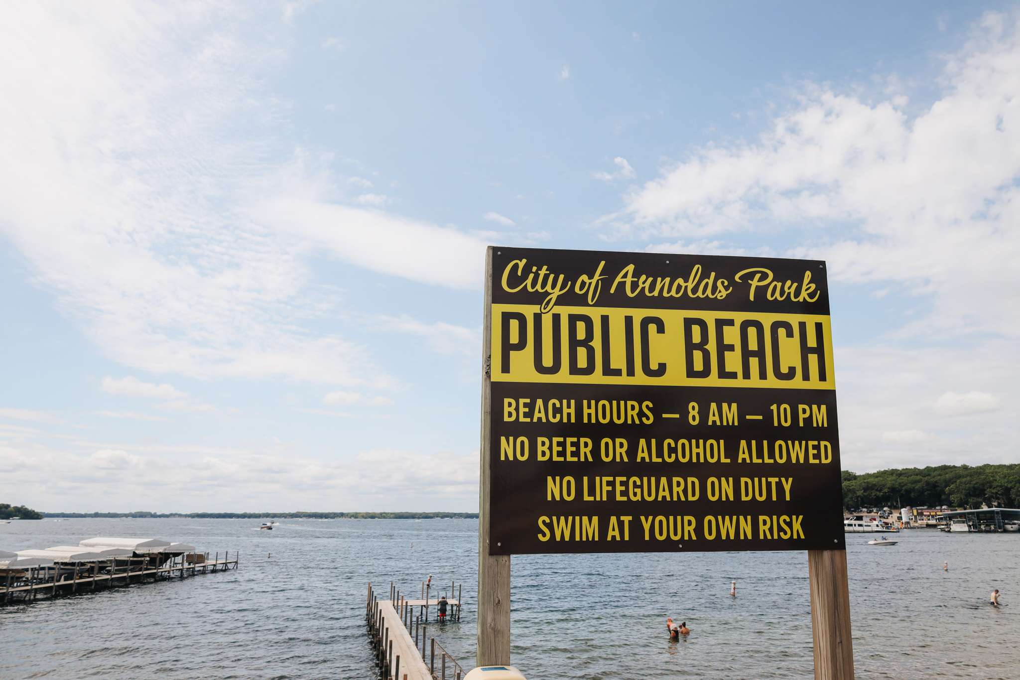 Arnolds Park Public Beach