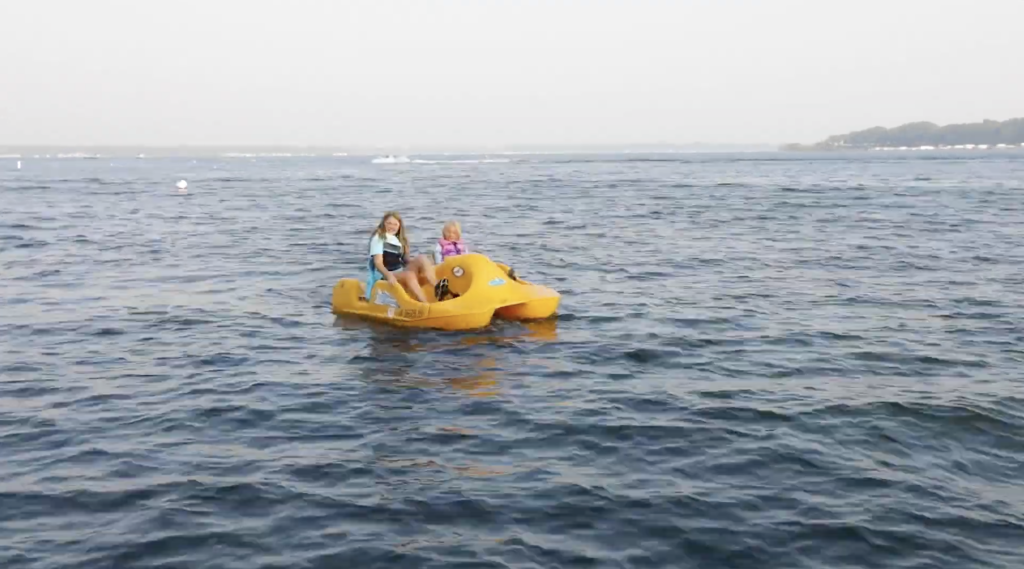 Peddle Boating in Okoboji, Iowa