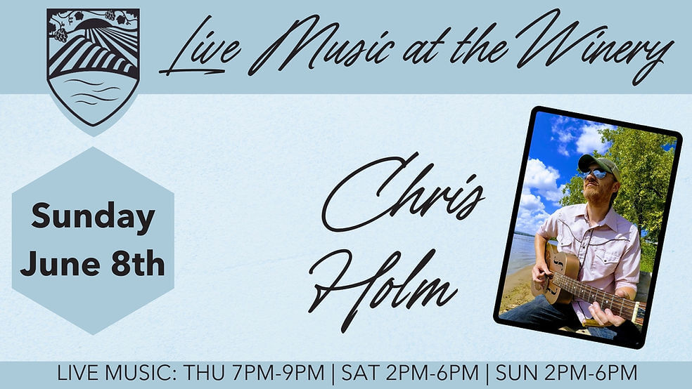 Live Music at the Winery: Chris Holm 8 1a7b04 684ef34b4ee94306b88193da8607b9e8mv2