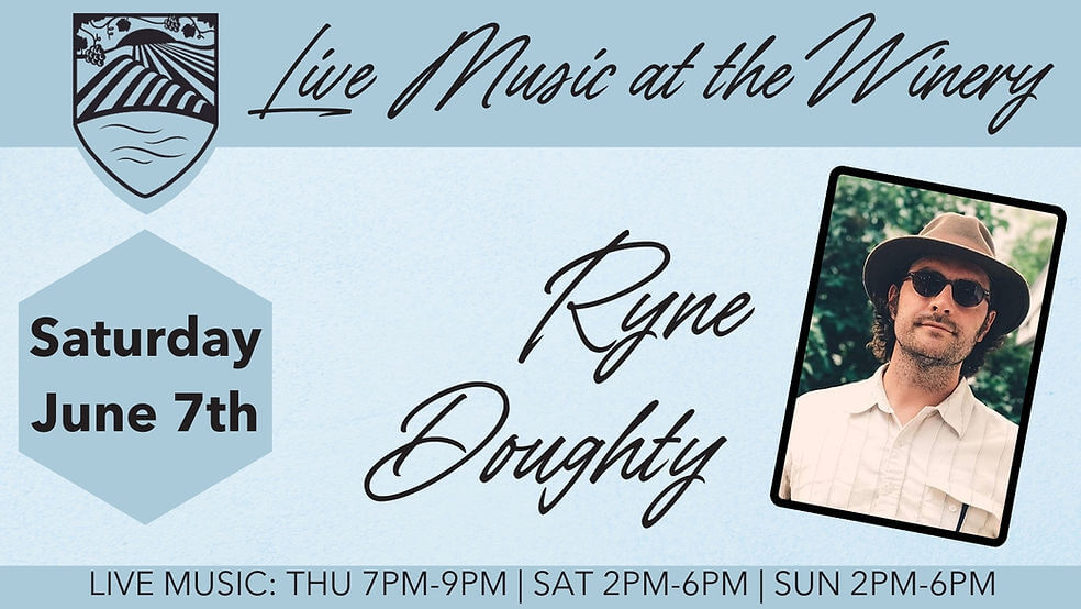 Live Music at the Winery: Ryne Doughty 7 1a7b04 7da0e08f37a74141b2afb0b0959a0f53mv2