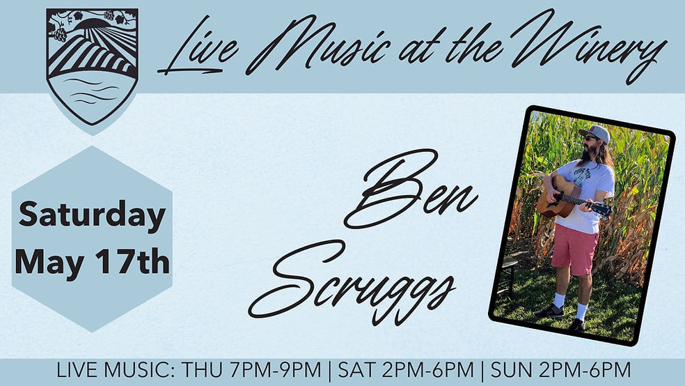 Live Music at the Winery: Ben Scruggs 17 1a7b04 8e2fe19bfd1d4bfbbc84c0b44f5578damv2