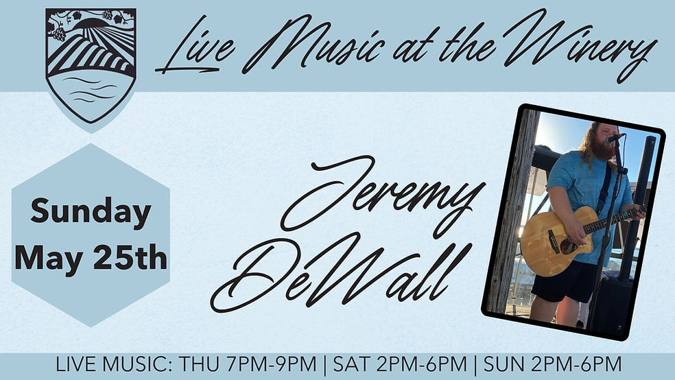 Live Music at the Winery: Jeremy DeWall 17 1a7b04 cfeb0da89f854a5a916539a228455d9emv2