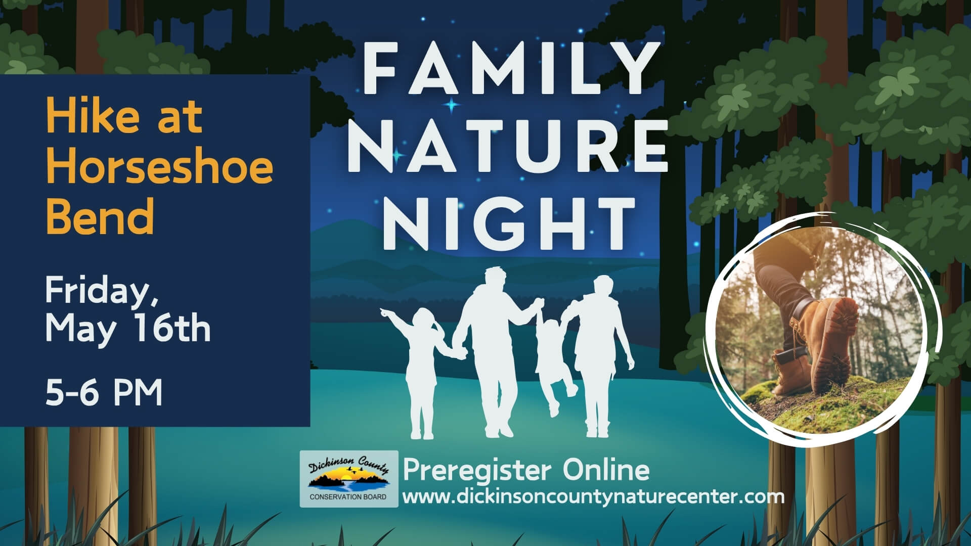 Family Nature Night: Hike at Horseshoe Bend