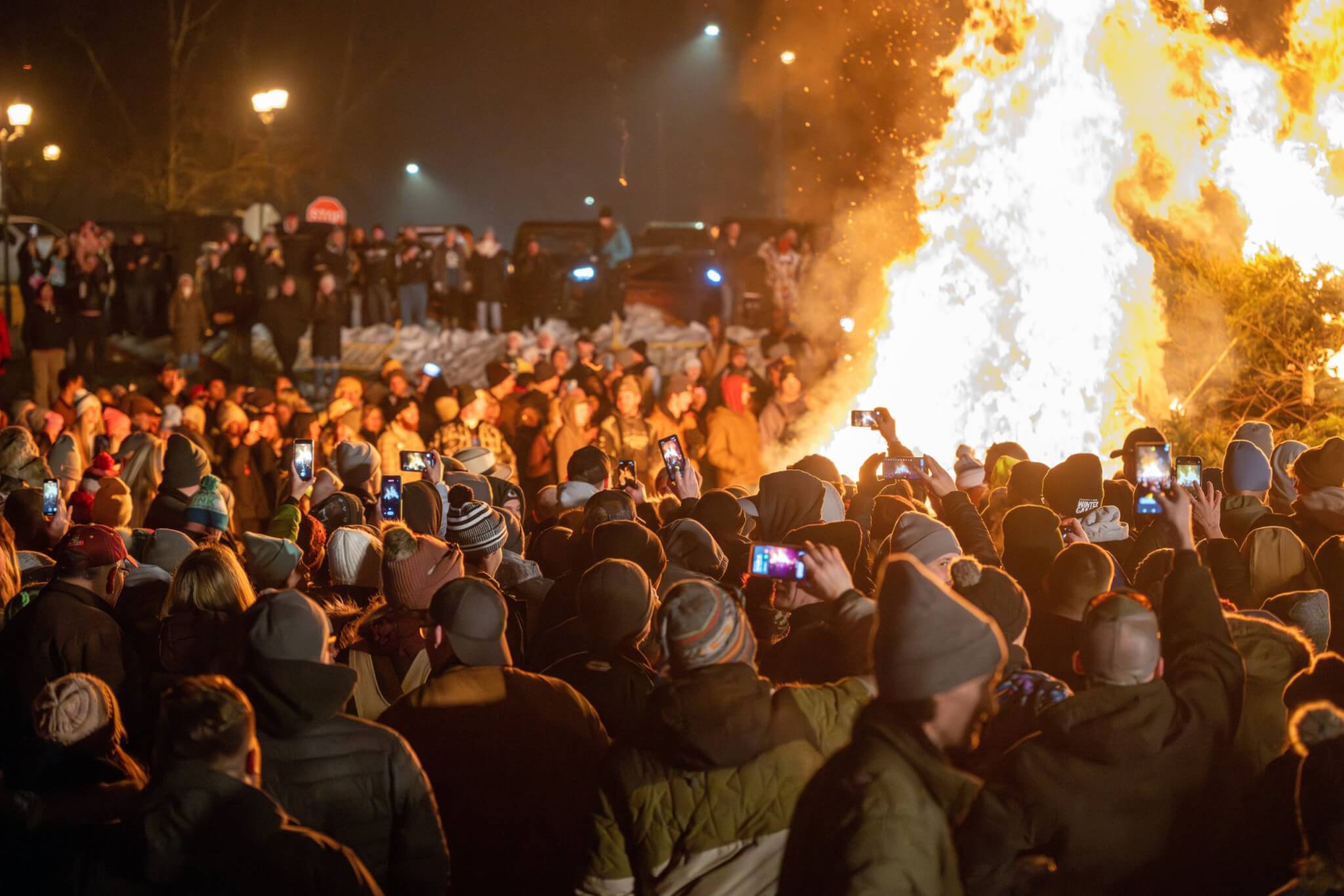 Winter Games Burning of the Greens